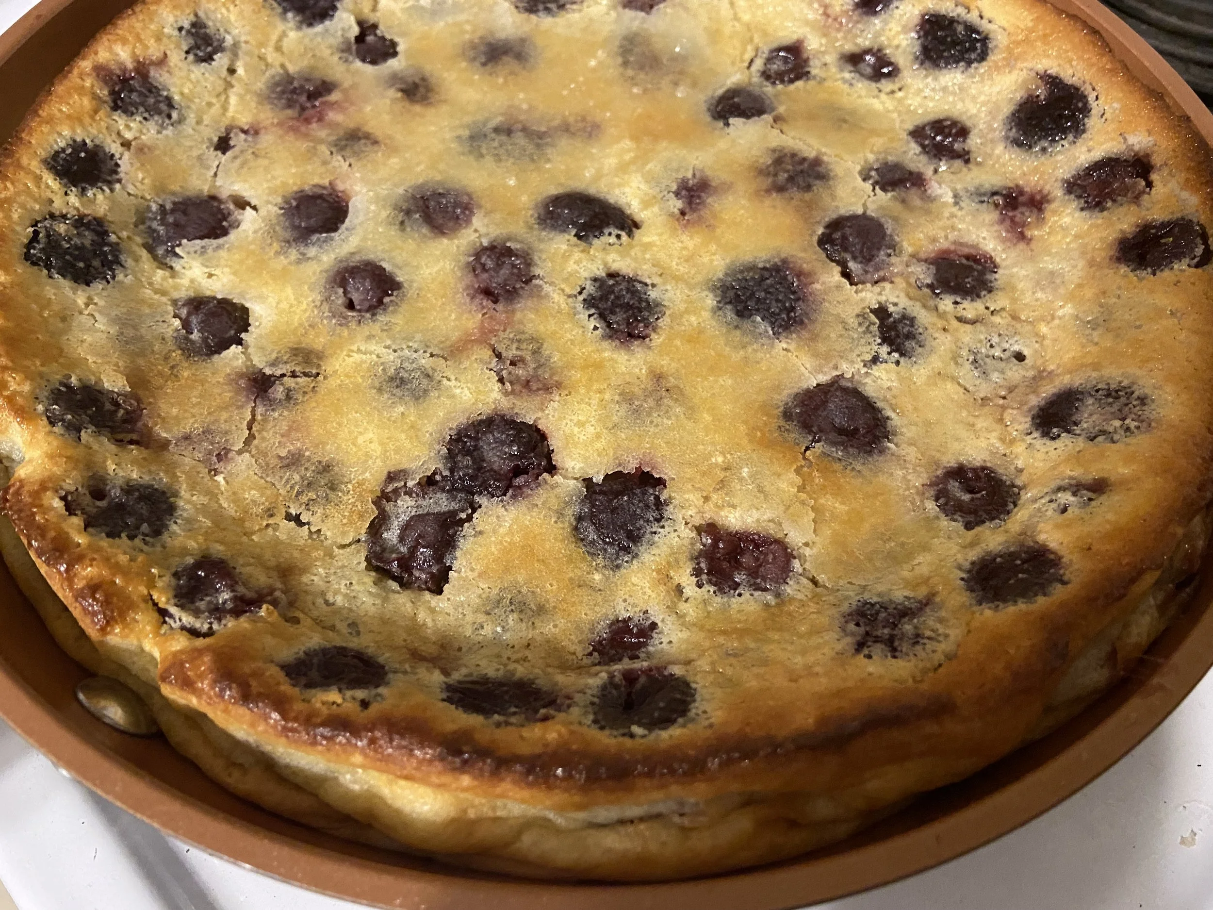 CHERRY ALMOND CLAFOUTIS- French baking 101-August 30th
