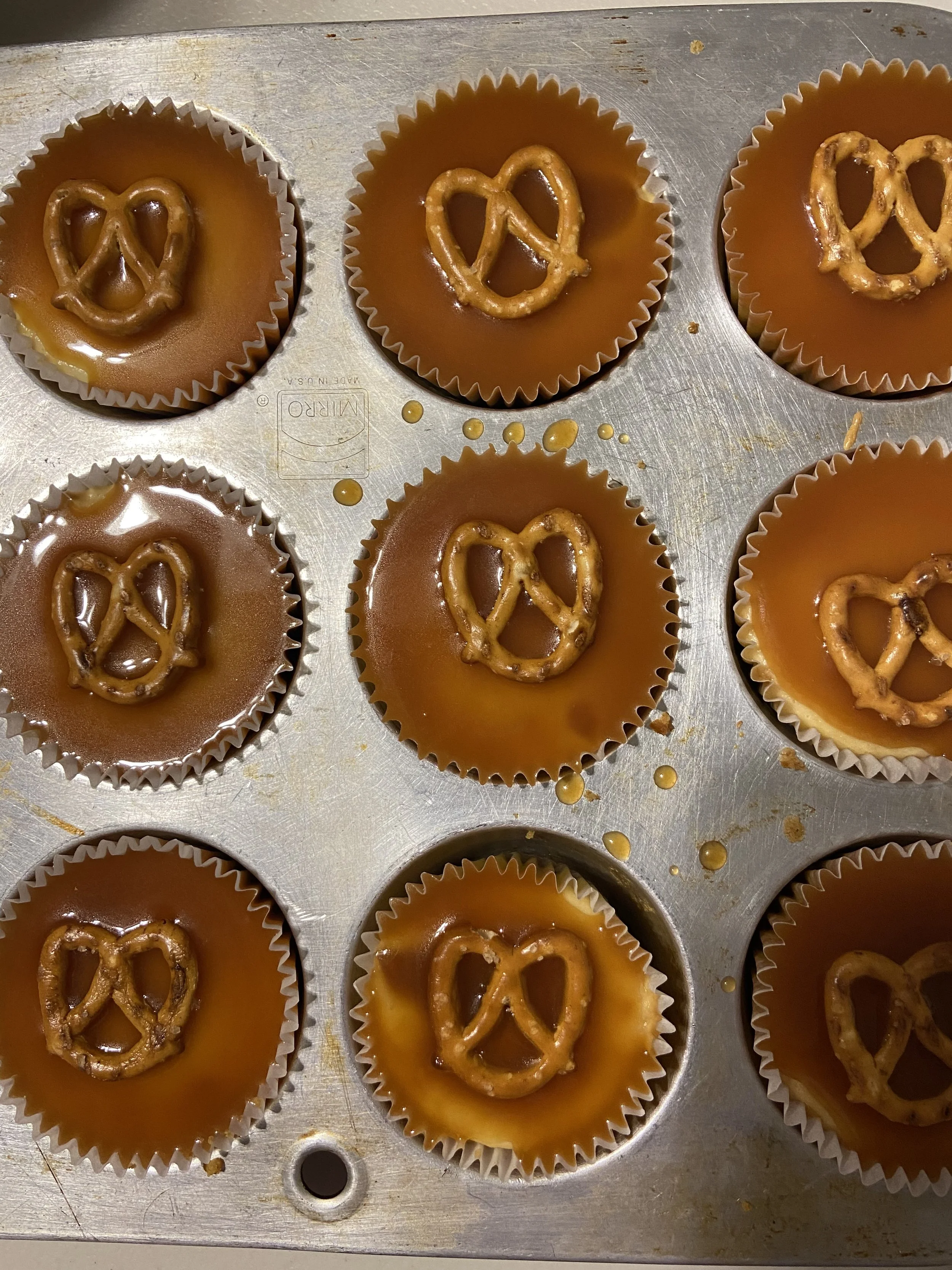 SALTED CARAMEL PRETZEL CHEESECAKES CLASS- April 10th