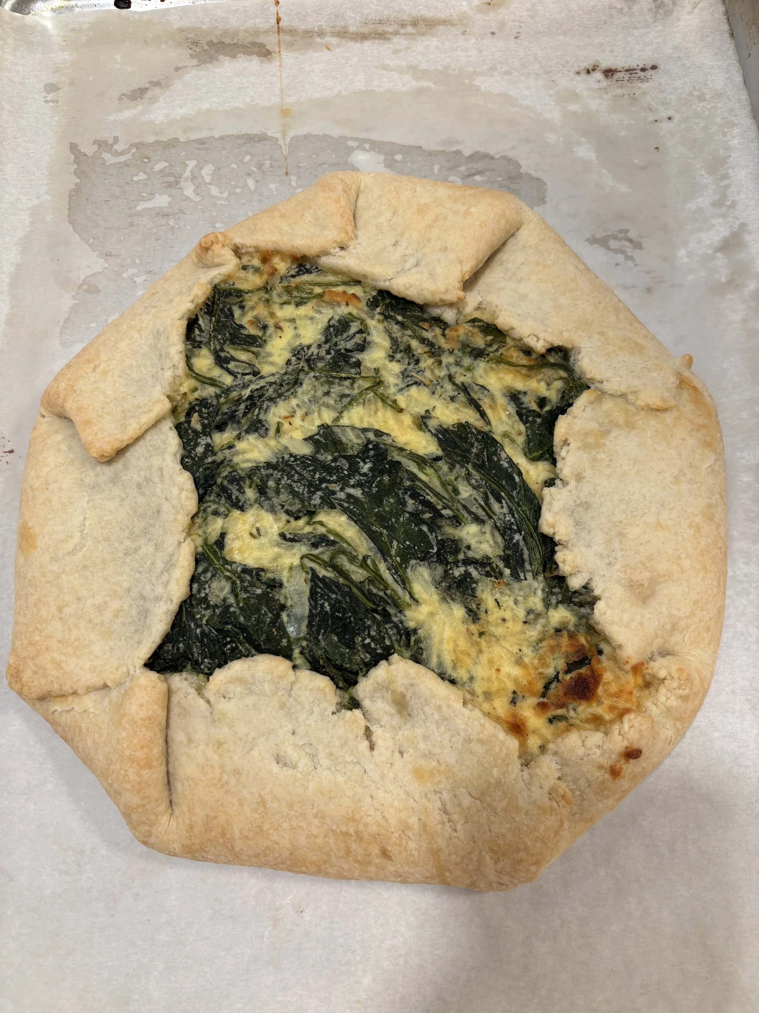 FRENCH BAKING 101-SPINACH & CHEESE GALTTE - June 12th