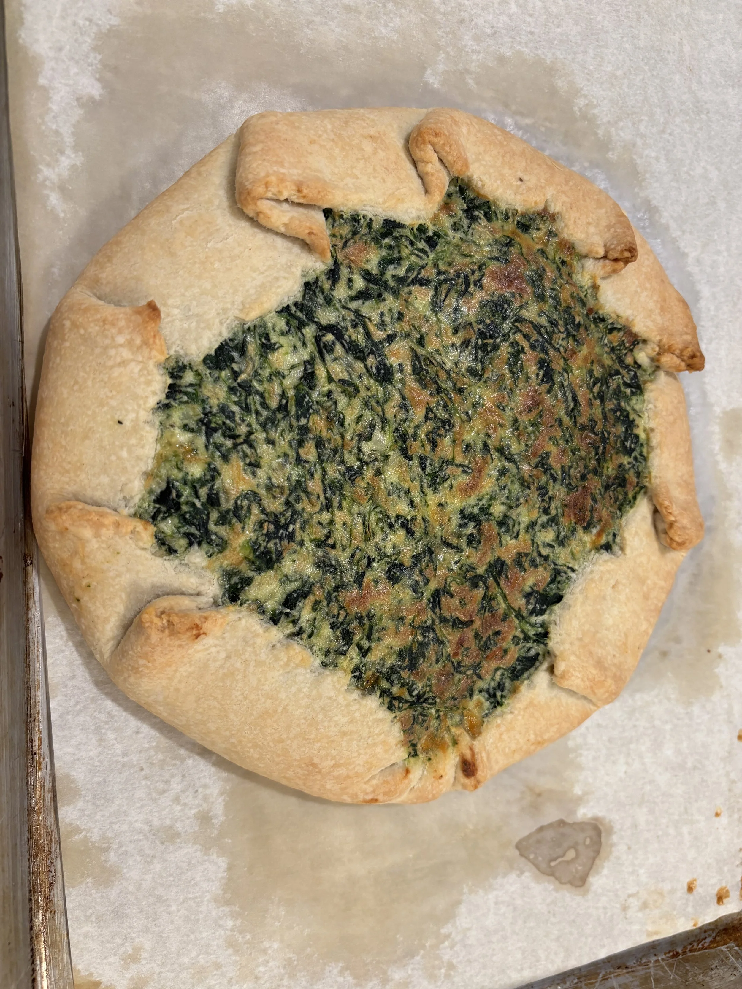 FRENCH BAKING 101-SPINACH & CHEESE GALTTE - June 12th