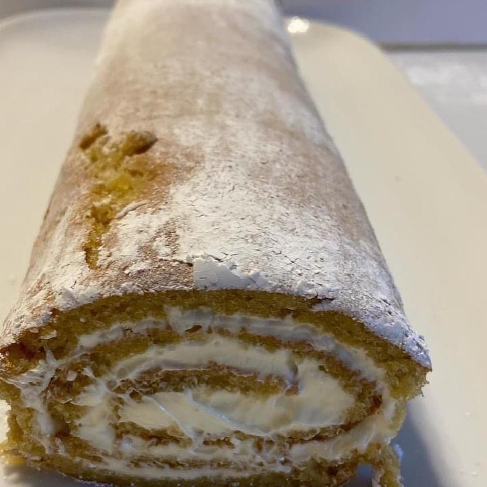 ALMOND CAKE ROLL FROM SCRATCH- GF- October 3rd 
