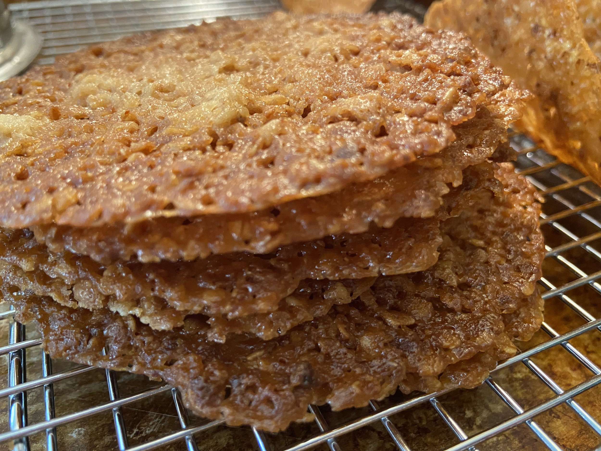 ALMOND PECAN FLORENTINE COOKIES- November 1st