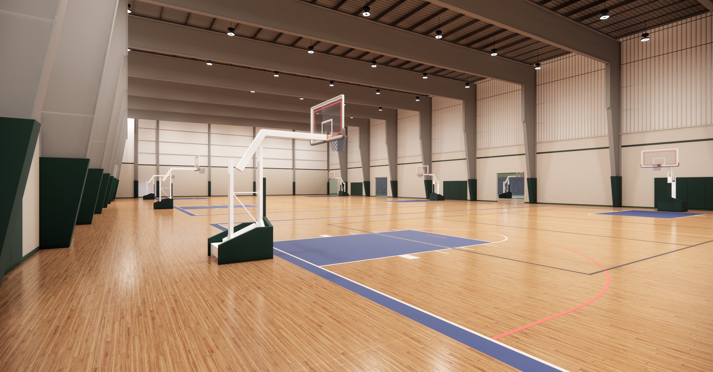 New Addition - Permanent Basketball Courts