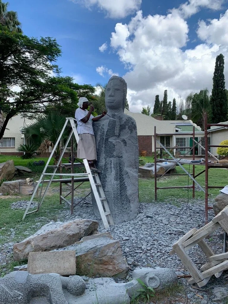 EUWITT NYANHONGO STONE SCULPTOR AT ARTSPACE