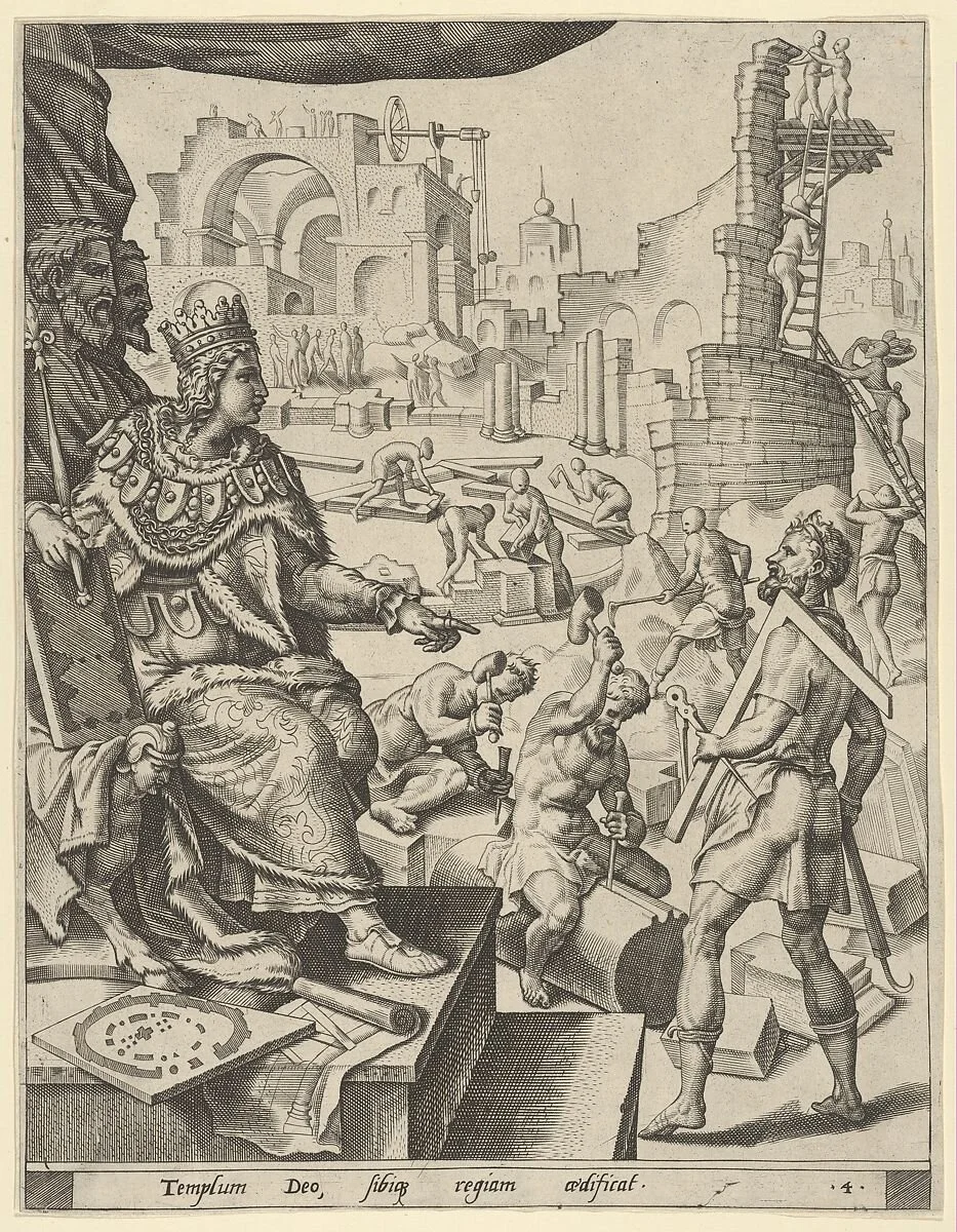 Solomon Building the Temple (1554), Maarten van Heemskerck&nbsp;