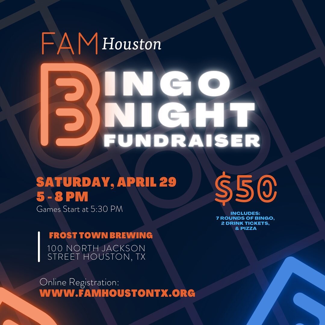This Saturday (4/29) we are excited to celebrate and support the work of our community partner, FAM Houston that is building empowered community with immigrants, refugees and native Houstonians. There is a link to purchase tickets at westburyumc.org.