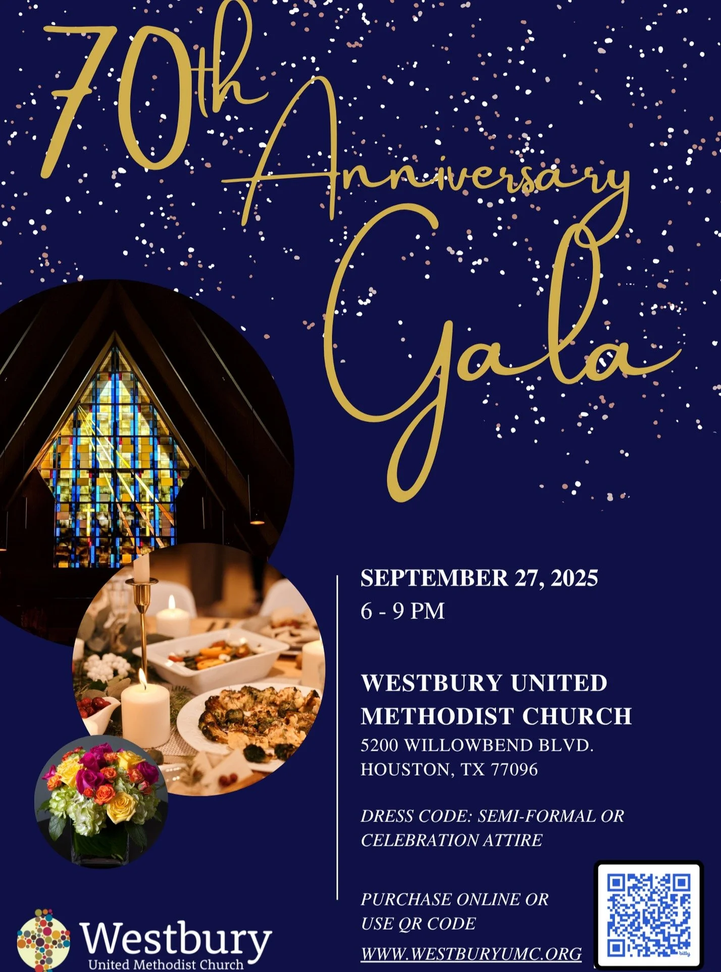 Absolutely, Norma! Here's a refined version that adds a touch of elegance and excitement while keeping it professional and inviting:

---

🎉 **Celebrate 70 Years of Legacy and Community**

Join us for an unforgettable evening at our **70th Anniversa