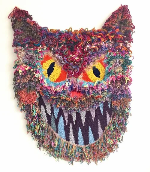 Mouser Wool, Acrylic, Polyester, Nylon, Burlap 55" X 41" 2017