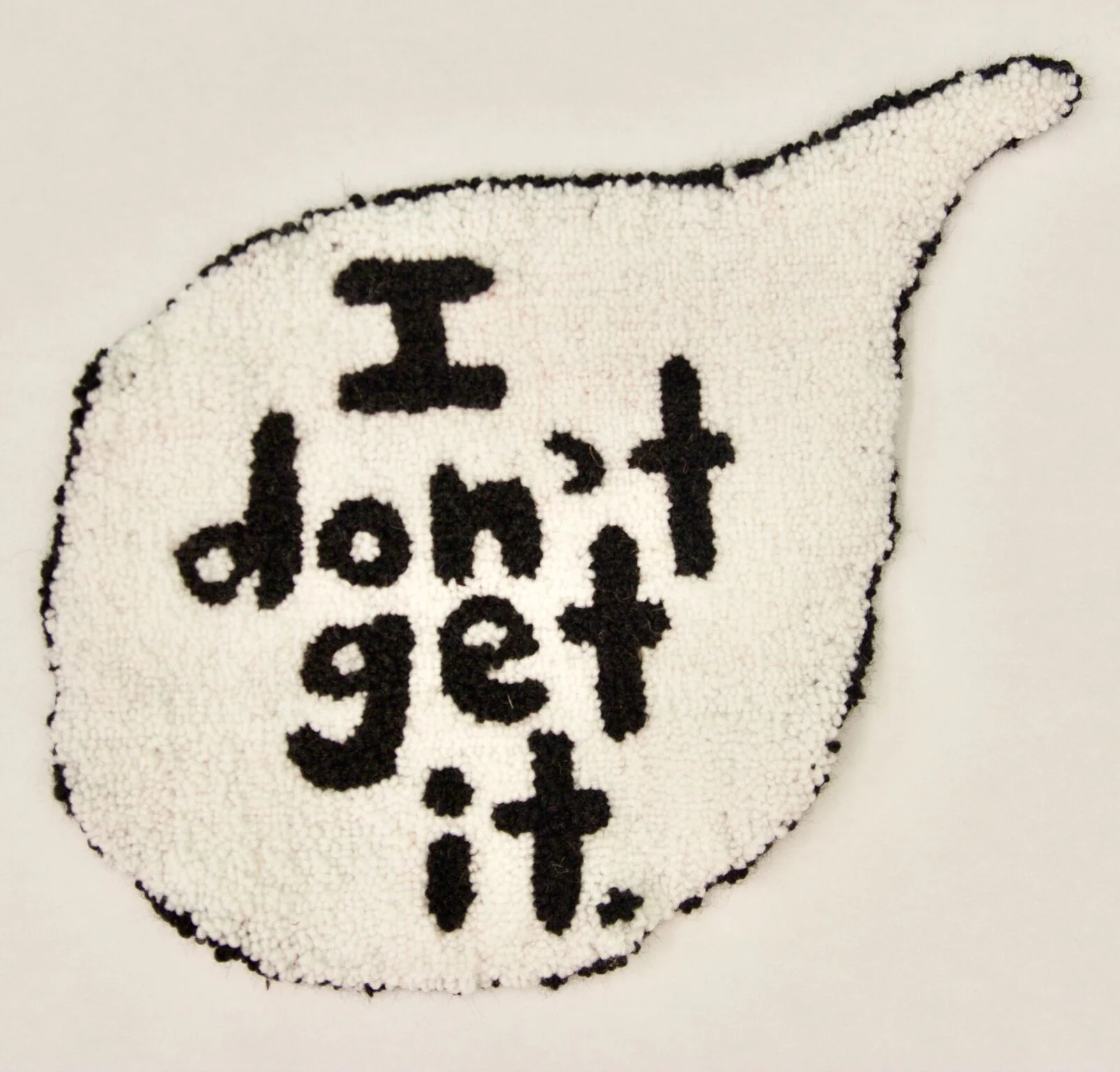i don’t get it acrylic, burlap 11” x 13” 2015