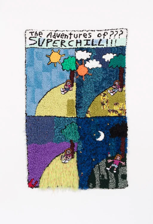 Home Sweet Home Wool, Acrylic, Polyester, Burlap 69” X 44” 2018