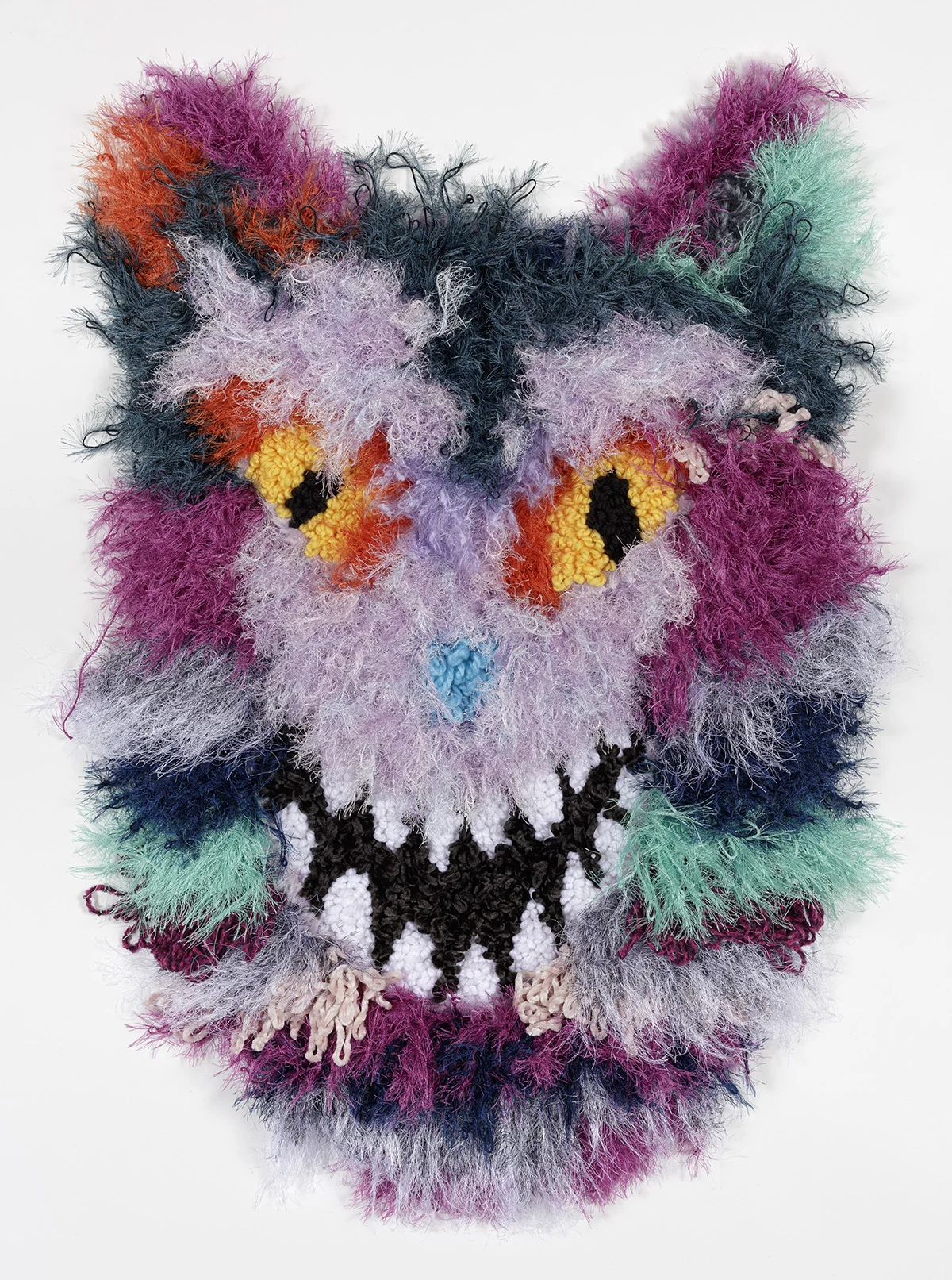 Mini Mouser I Wool, Acrylic, Polyester, Burlap 34” X 25” 2018