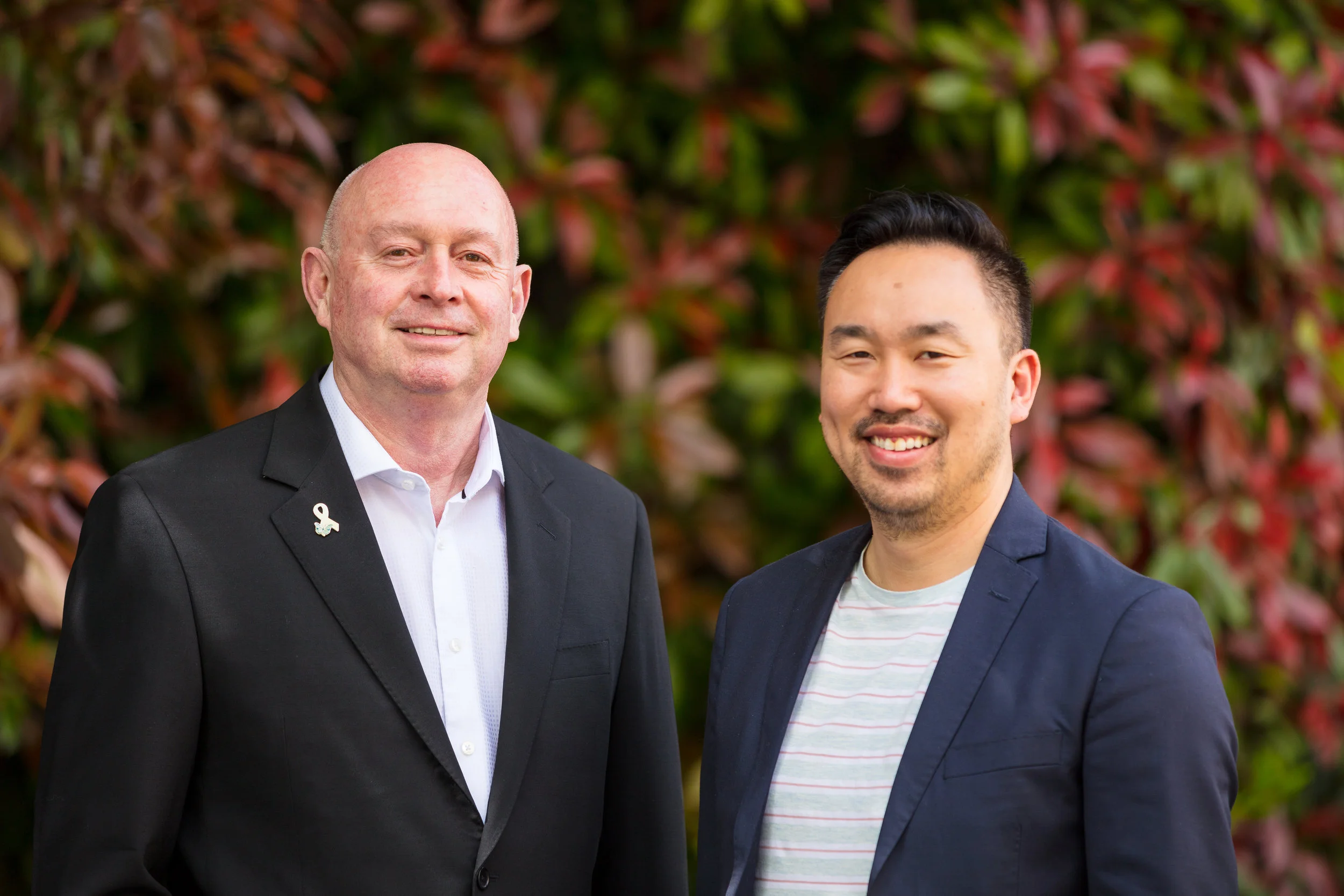Alan Whitehead, President & CEO at Radon Environmental and Christopher Lam, President & CEO of the BC Lung Association.