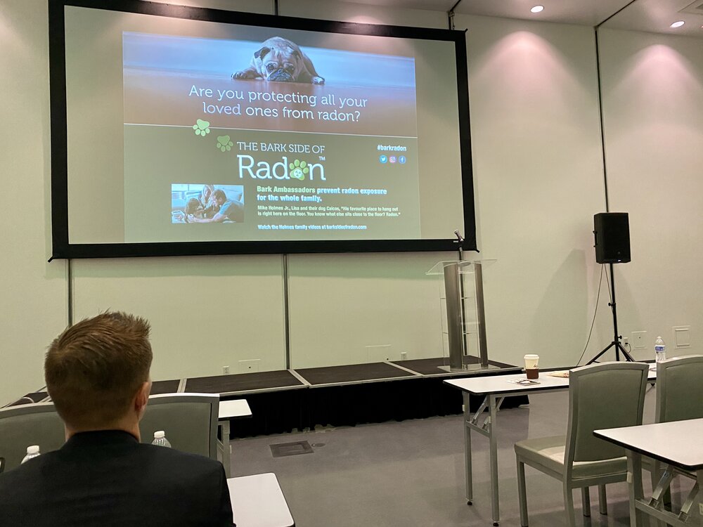  The Bark Side of Radon, presented by Radon Environmental, is a national public awareness campaign promoting home-owner radon testing through pet health.  