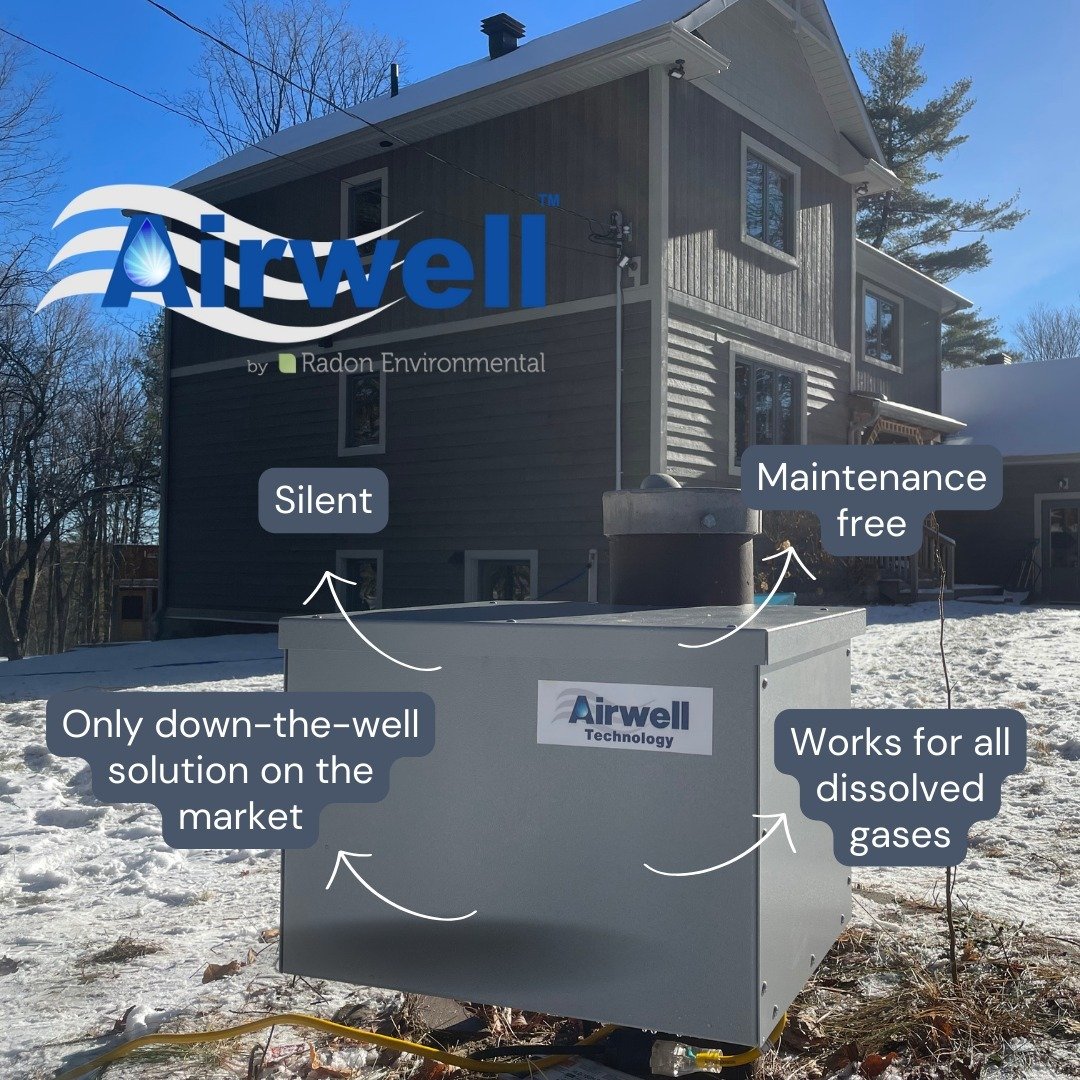 Airwell&trade; solves the problem of radon in well water BEFORE the water enters your home. Airwell sustains a &ldquo;down the well&rdquo; process indefinitely without debilitating scaling and bio-fouling.

💧 The ONLY down-the-well solution on the m