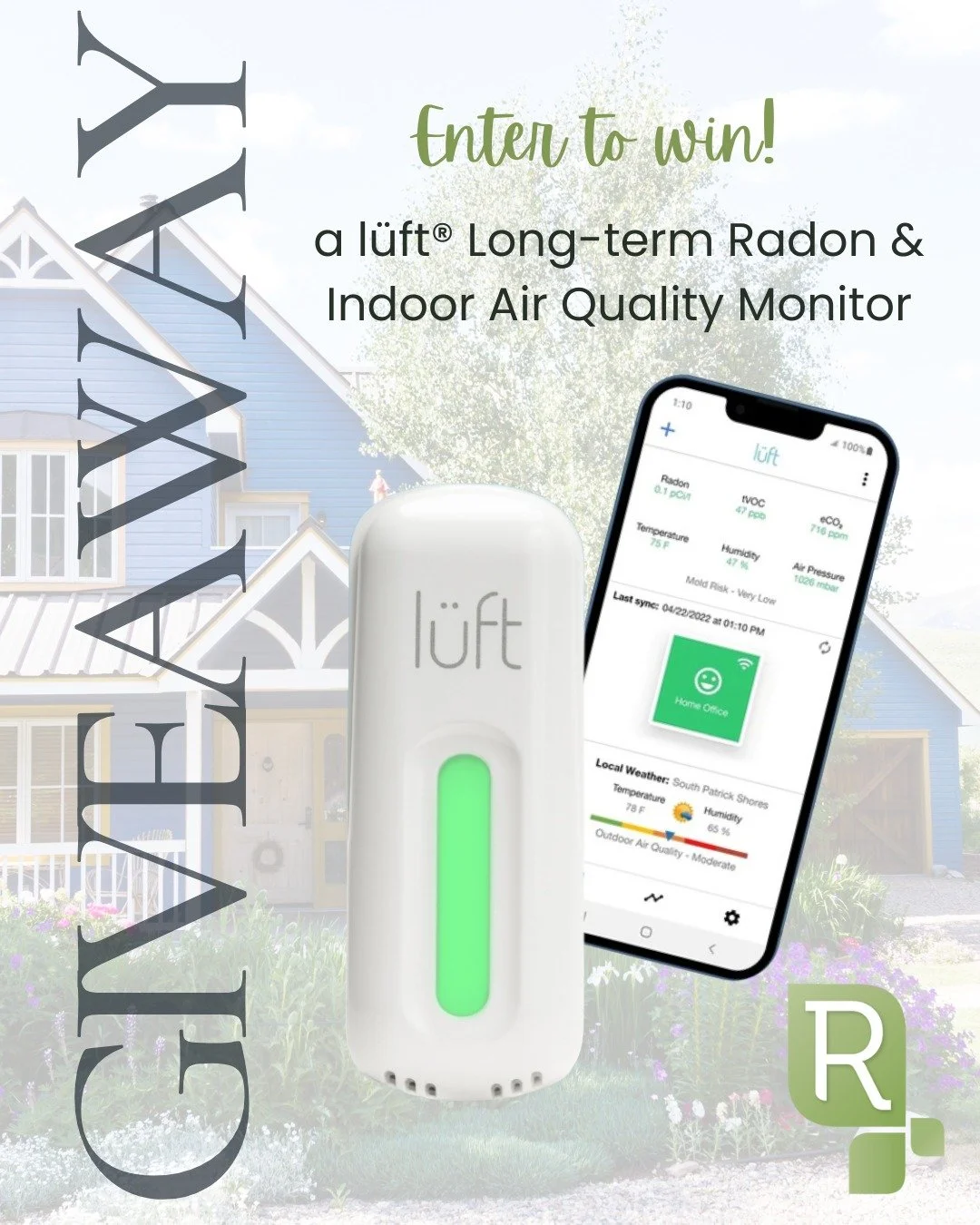 ✨ Let's celebrate the start of 2026 with an exciting GIVEAWAY! ✨

You have the chance to win a l&uuml;ft&reg; Long-term Radon and Indoor Air Quality Monitor&mdash;a must-have for ensuring your indoor air quality is safe and healthy! 🍃

To enter this