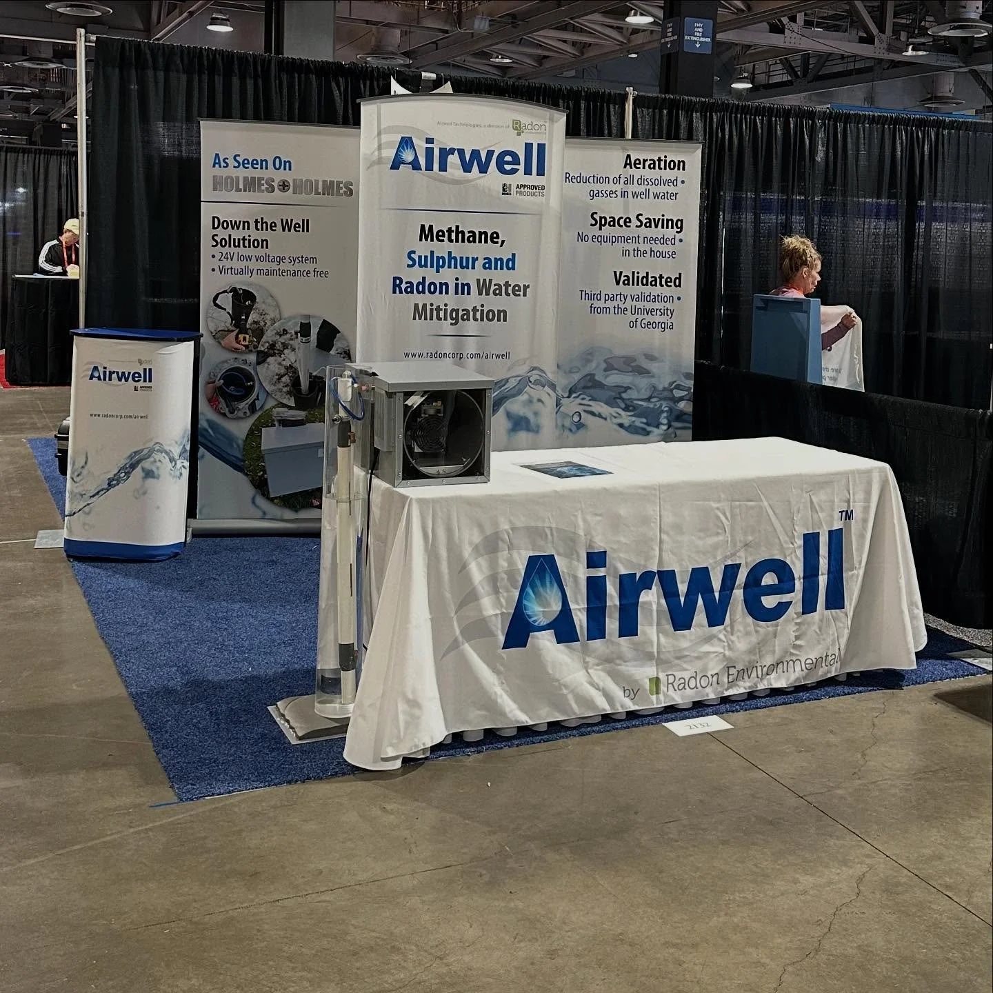 All set and ready to connect, day 1 of WQA has begun! Airwell is mitigating well water across North America stop by booth 2132 to learn more. 💧 #iaq #groundwater #healthyhome #lunghealth