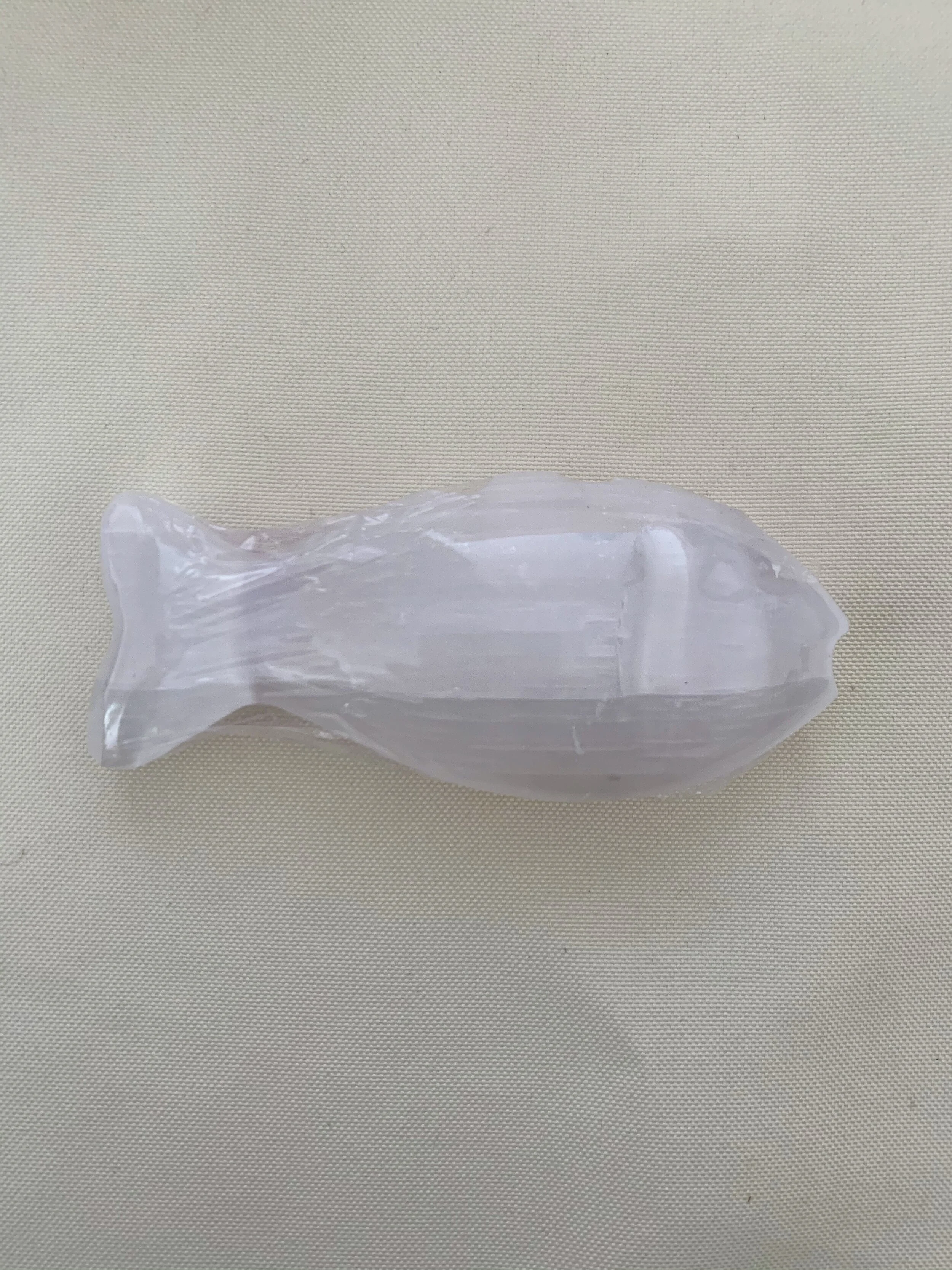 Selenite carved Fish