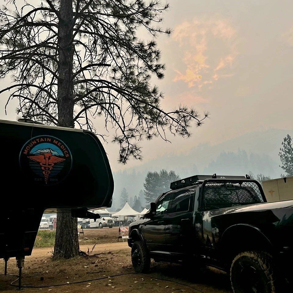 Our medical trailer and transport units are fully staffed in fire camp, offering essential medical services to support crews throughout the entire incident. From minor injuries to urgent care needs, we&rsquo;re always ready to keep teams healthy and 