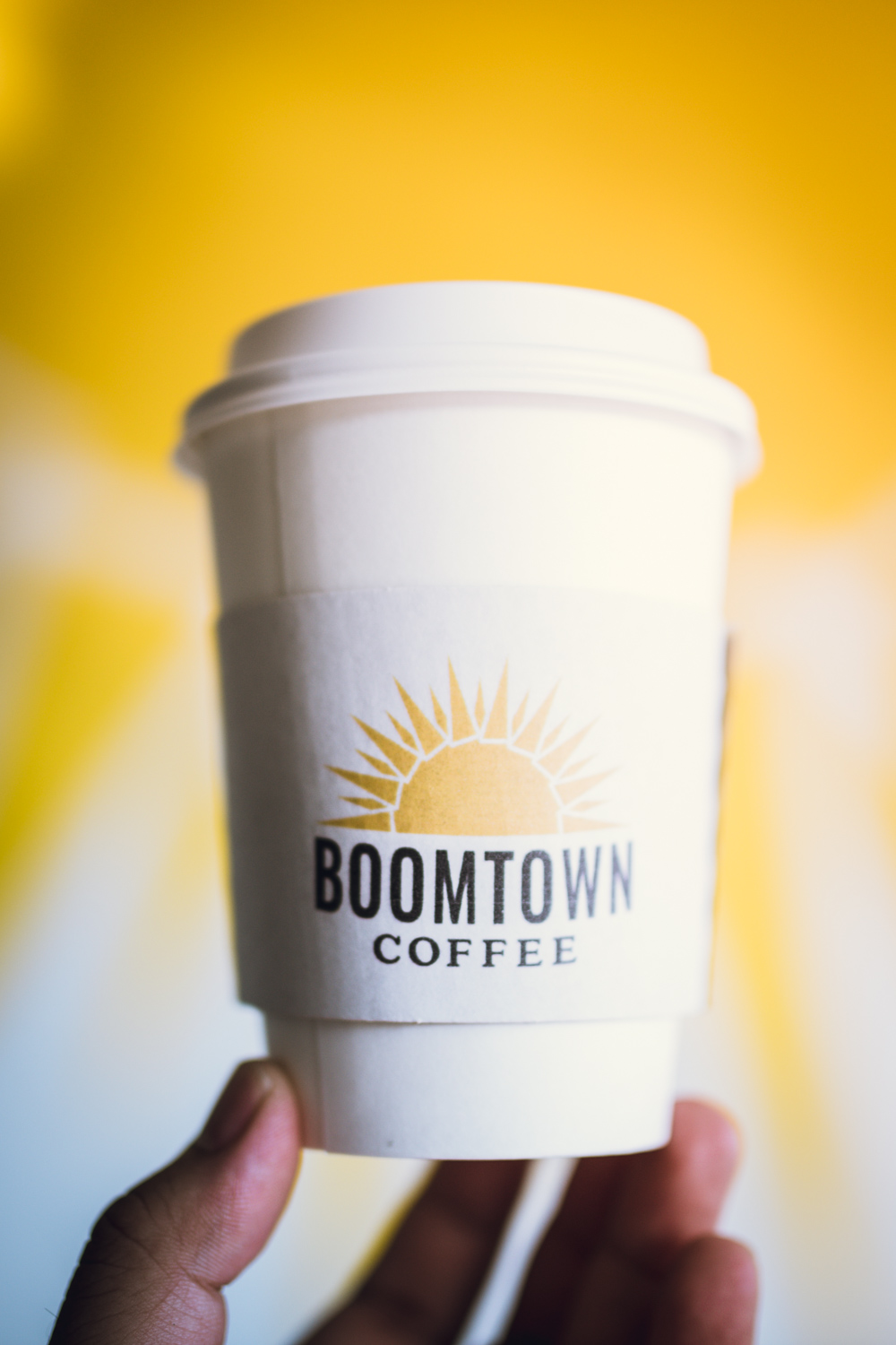 Boomtown coffee to go cup