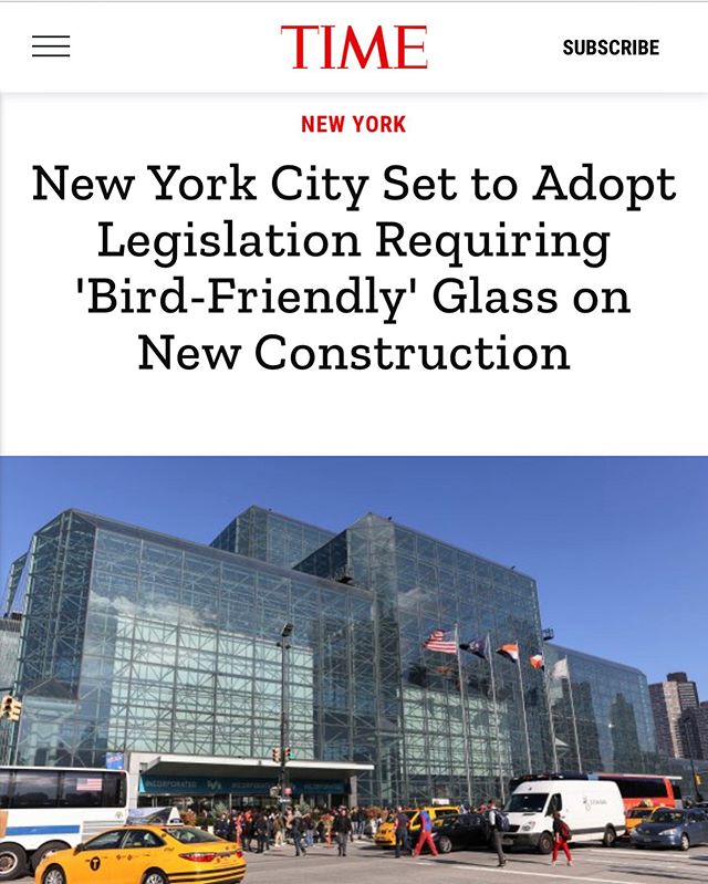 We just voted to pass my bird-friendly glass bill w/ Speaker @coreyjohnsonnyc. An issue that was brought to my attention by @NYCAudubon while studying the feasibility of green roofs. This bill will be a next step in the conservation of our environmen