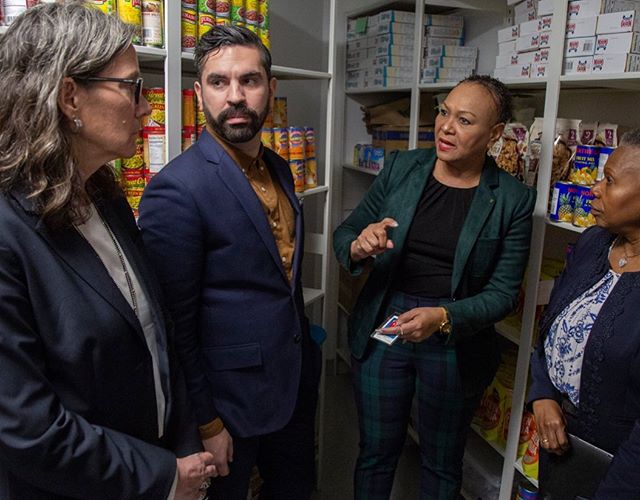 Almost half of college students are food insecure. In CUNY alone that could mean over 100,000. I'm proud to stand w/ Speaker @coreyjohnsonnyc as he announces his initiative with @cunyedu to support our city's students' right to eat and to eat well. $