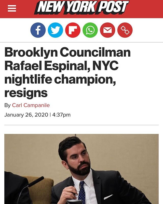 I know it&rsquo;s abrupt, but I want everyone to know that I meditated on this and decided it&rsquo;s the right thing to do. Serving my district and #nyc has been a true honor. I&rsquo;m proud of the work we&rsquo;ve accomplished and certain that it 