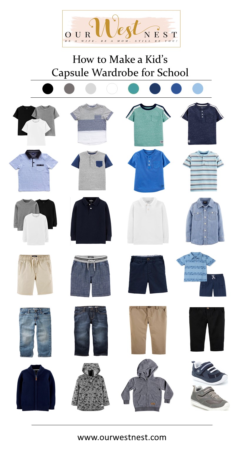 How to Make a Kid's Capsule Wardrobe for School — Our West Nest