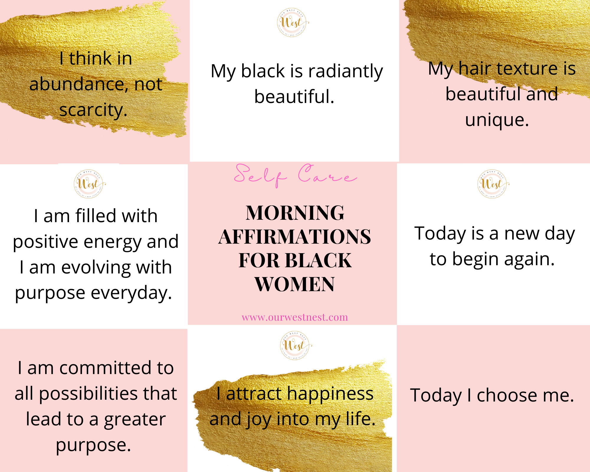 Women for positive affirmations 