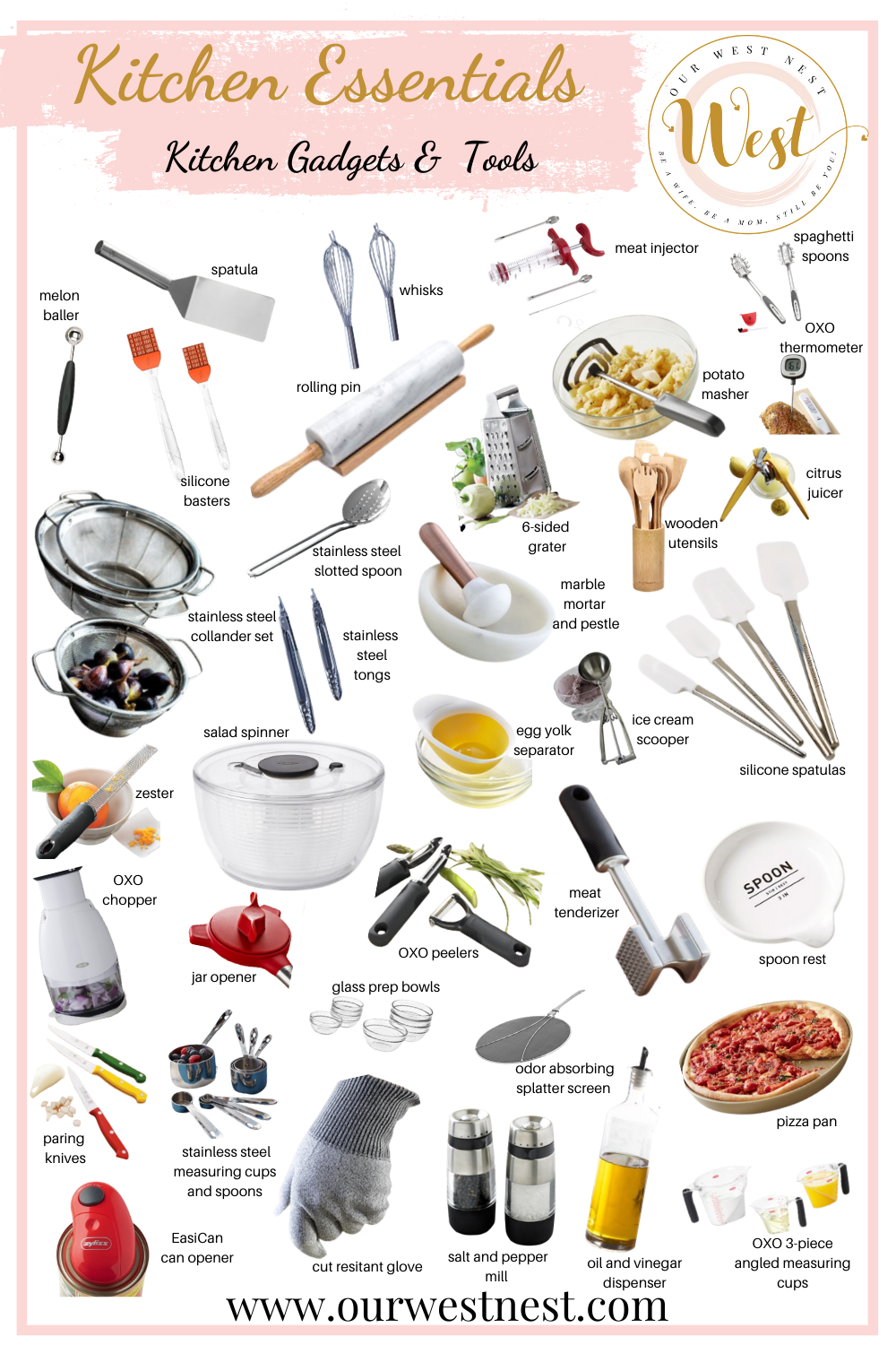 The Mega List of Kitchen Essentials for a New Home — Our West Nest