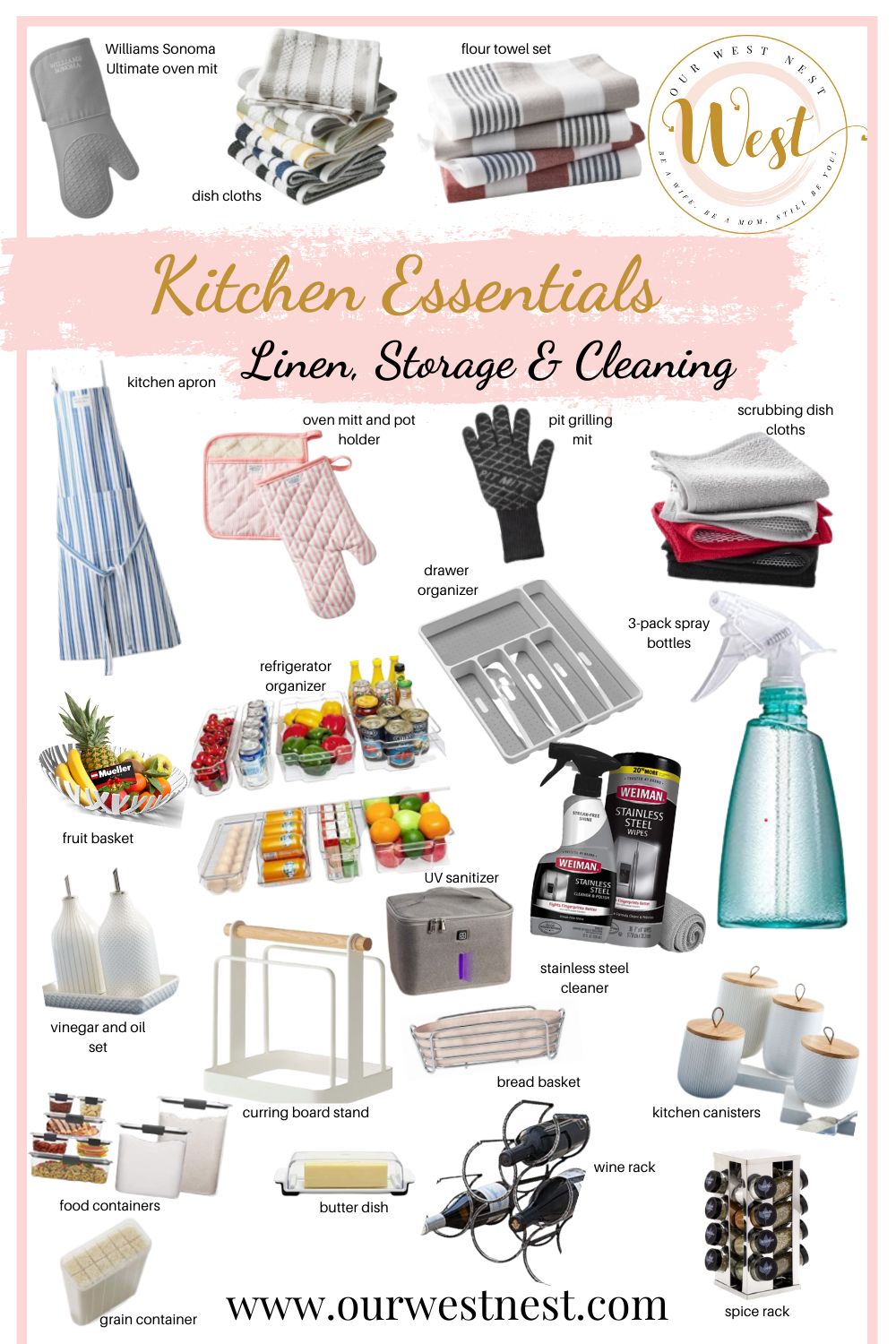 Kitchen Supplies Wish List  Kitchen essentials list, Kitchen utensils list,  Kitchen supplies