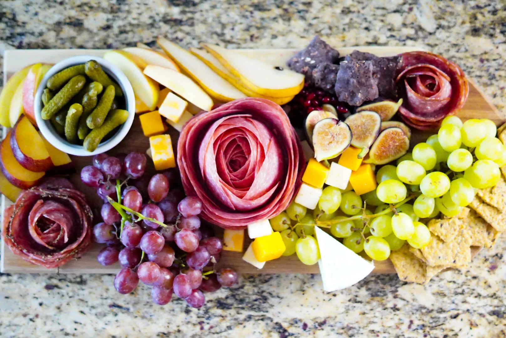 Autumn Grazing Platter with Fruit Chocolate and Charcuterie