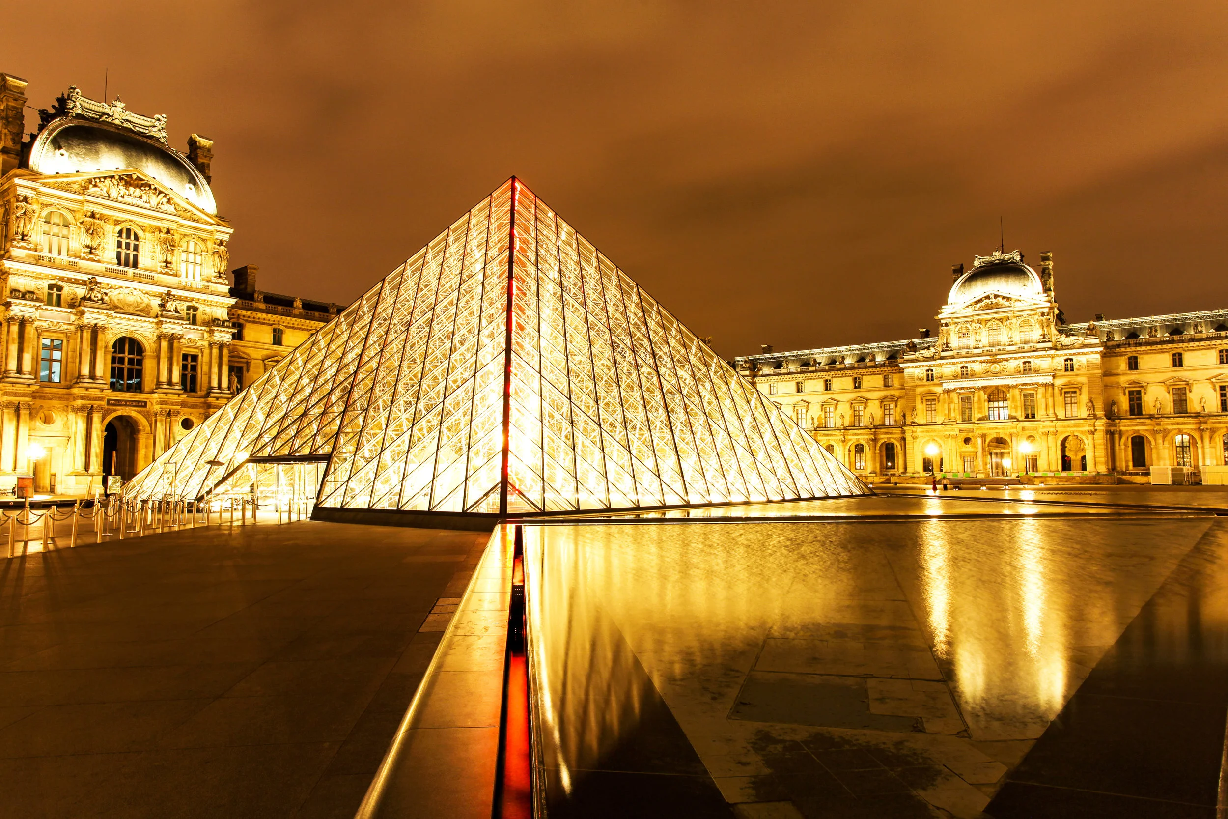 The Louvre at Night Reflection.jpg
