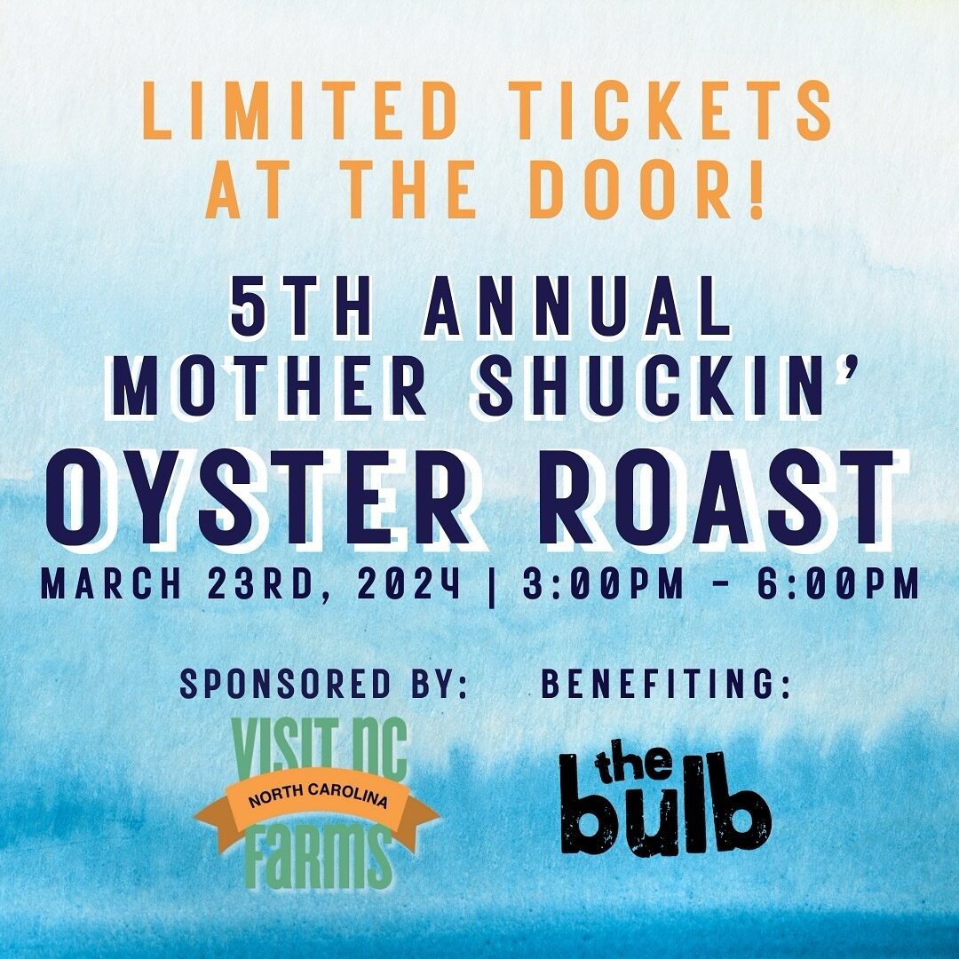 The BIG day is here! 🥳 We&rsquo;ll be sailing towards NoDa&rsquo;s favorite brewery to steam oysters and scoop chowder in support of local non-profit @thebulbmobilemarkets. 🦪 A big thank you to @visitncfarms for sponsoring the event! We have VERY l