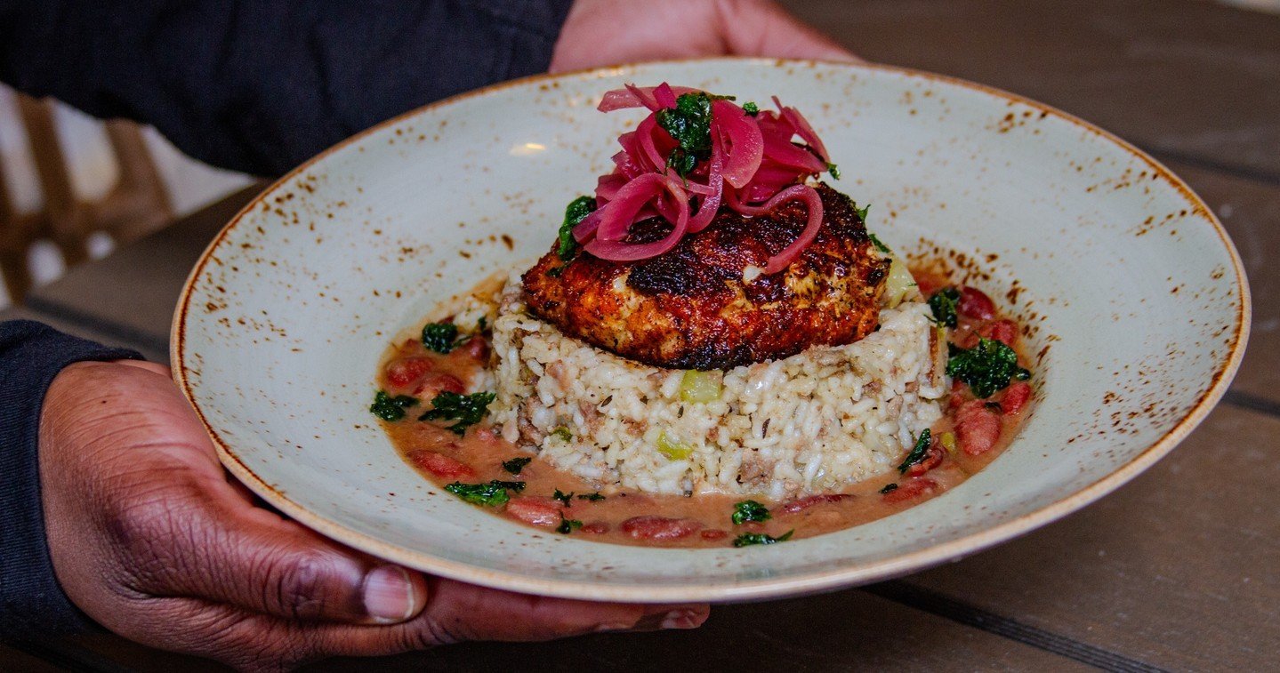 The dish that always steals the spotlight: Blackened East Coast Grouper. 🔥