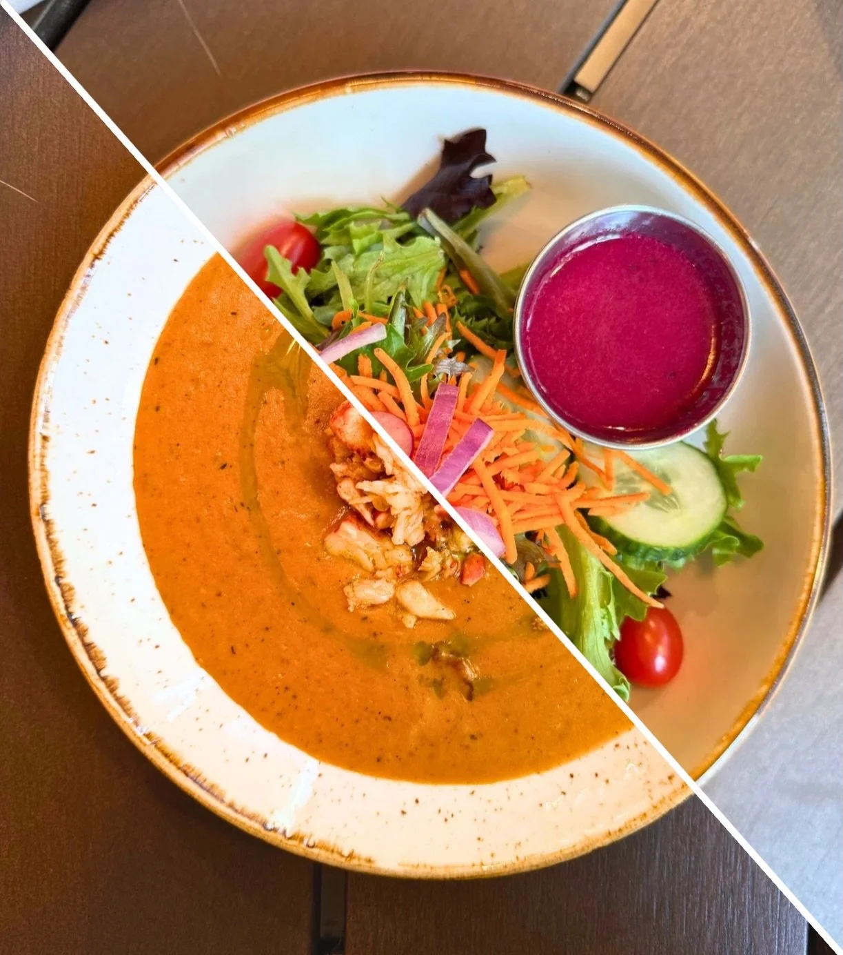 We&rsquo;ve got that soup and salad game on lock. Chilly temps have us thinking a warm and indulgent Lobster Bisque 🦞 with a side house salad featuring theee best beet mignonette. Don&rsquo;t be shy about throwing some blackened shrimp on there, too
