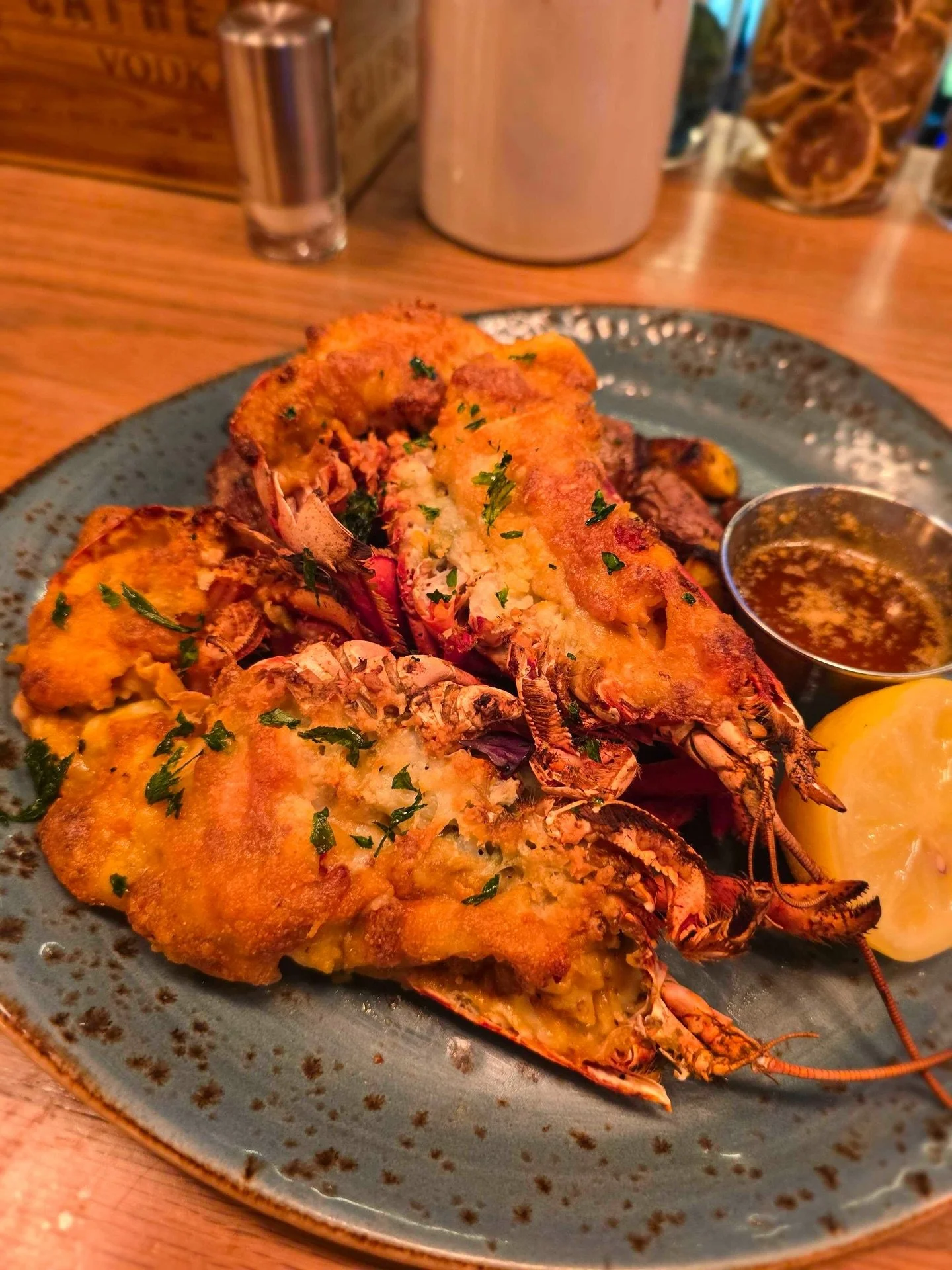 Fall in love with dinner tonight! ✨ Our Exec Chef @chefivey is whipping up a romantic Lobster Thermidor, served with roasted heirloom carrots and potatoes, salt-cured lemon, and lobster butter. 

Treat your taste buds, and don&rsquo;t forget to sip o