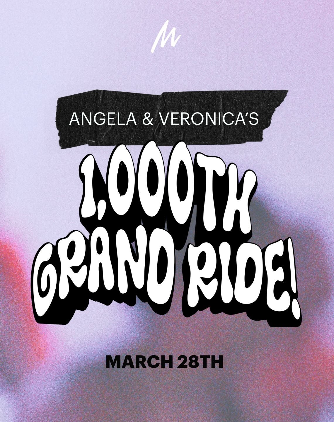 Save the date! On March 28th, we celebrate Angela H. Brown &amp; Veronica Kitchens&rsquo; 1,000th Ride with a special 60 Min Grand Ride, followed by sauna + cold plunge at L&ouml;yly Nordic Spa.

Tickets drop Friday, March 6th!
All proceeds go toward