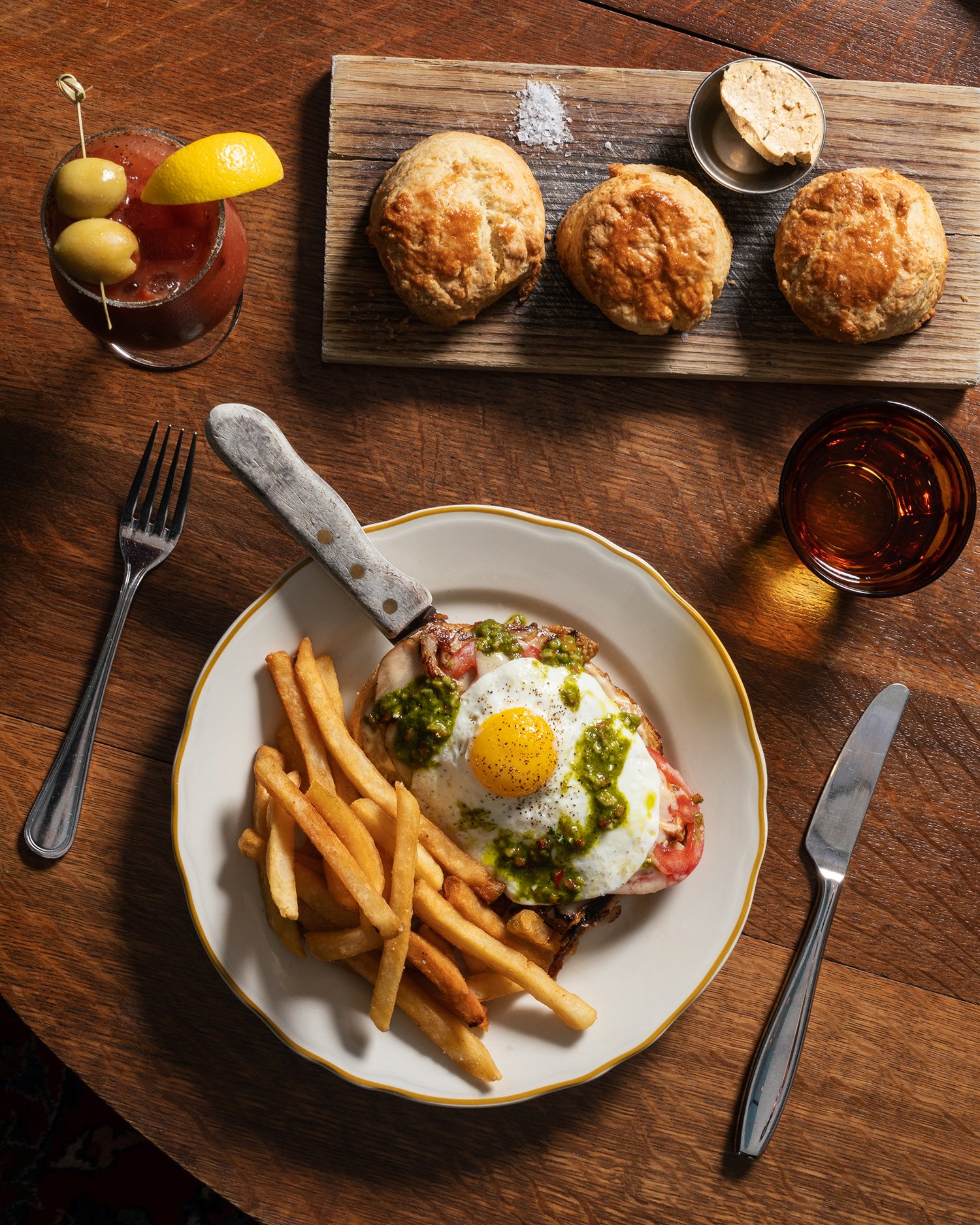 biscuits, breakfast, bloody mary,