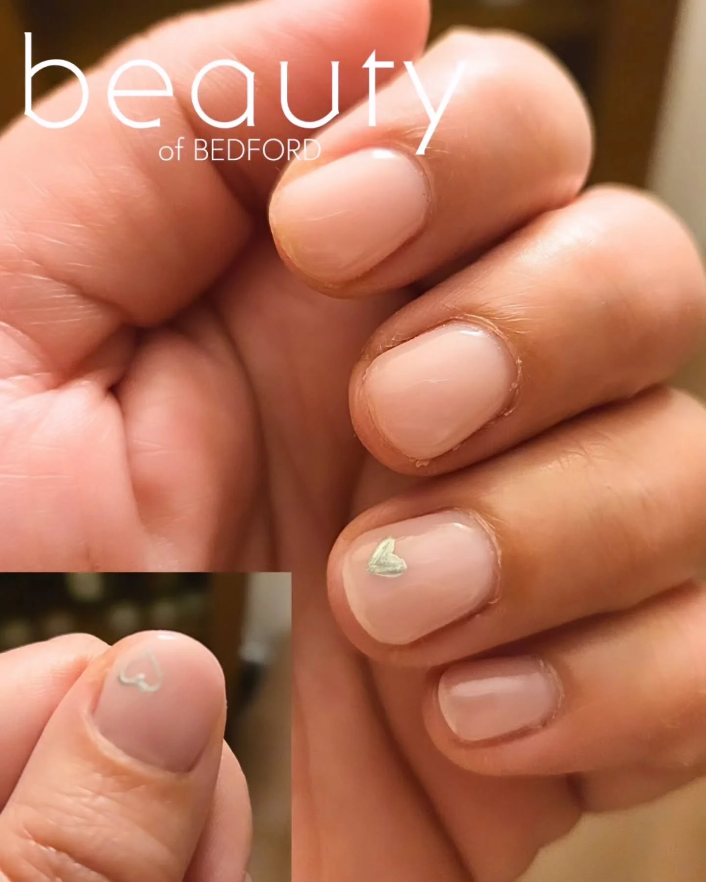 Selina said I always have boring nails so we added little hearts 😂
But I love this classic, clean girl look using the new TGB Builder with tiny heart heart accents 😍

#cleangirl #gelnails #silverheart #beautyofbedford #bedfordnails