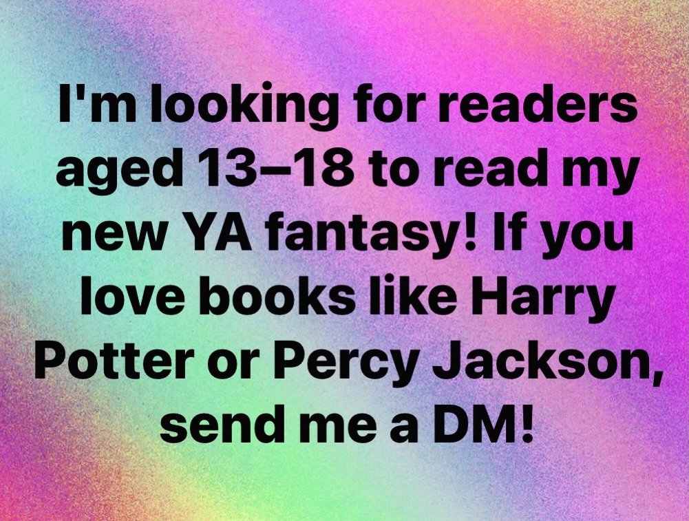 If you have a teenager who loves to read fantasy, send me a message! They could be part ofy Advance Reader team for my new young-adult fantasy, Joey Winter and the Artifact War! Send me a DM for more details.
