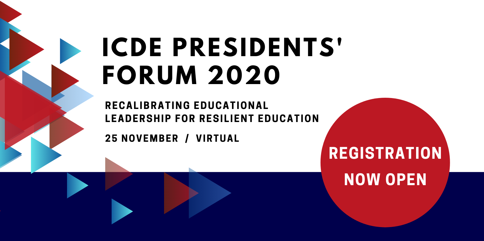 ICDE Presidents' Forum 2020: Registration now open!
