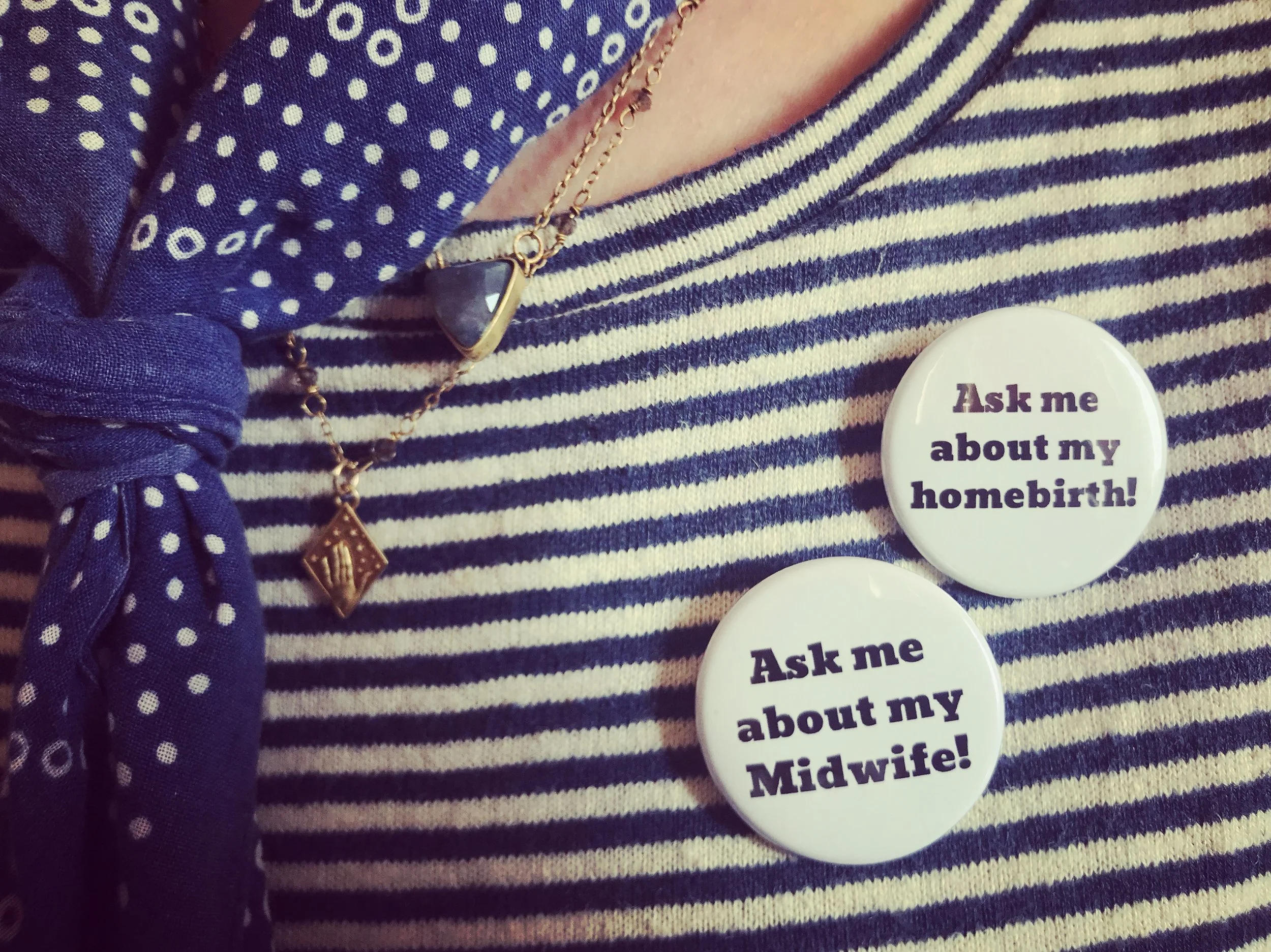 Button: Ask me about my midwife!