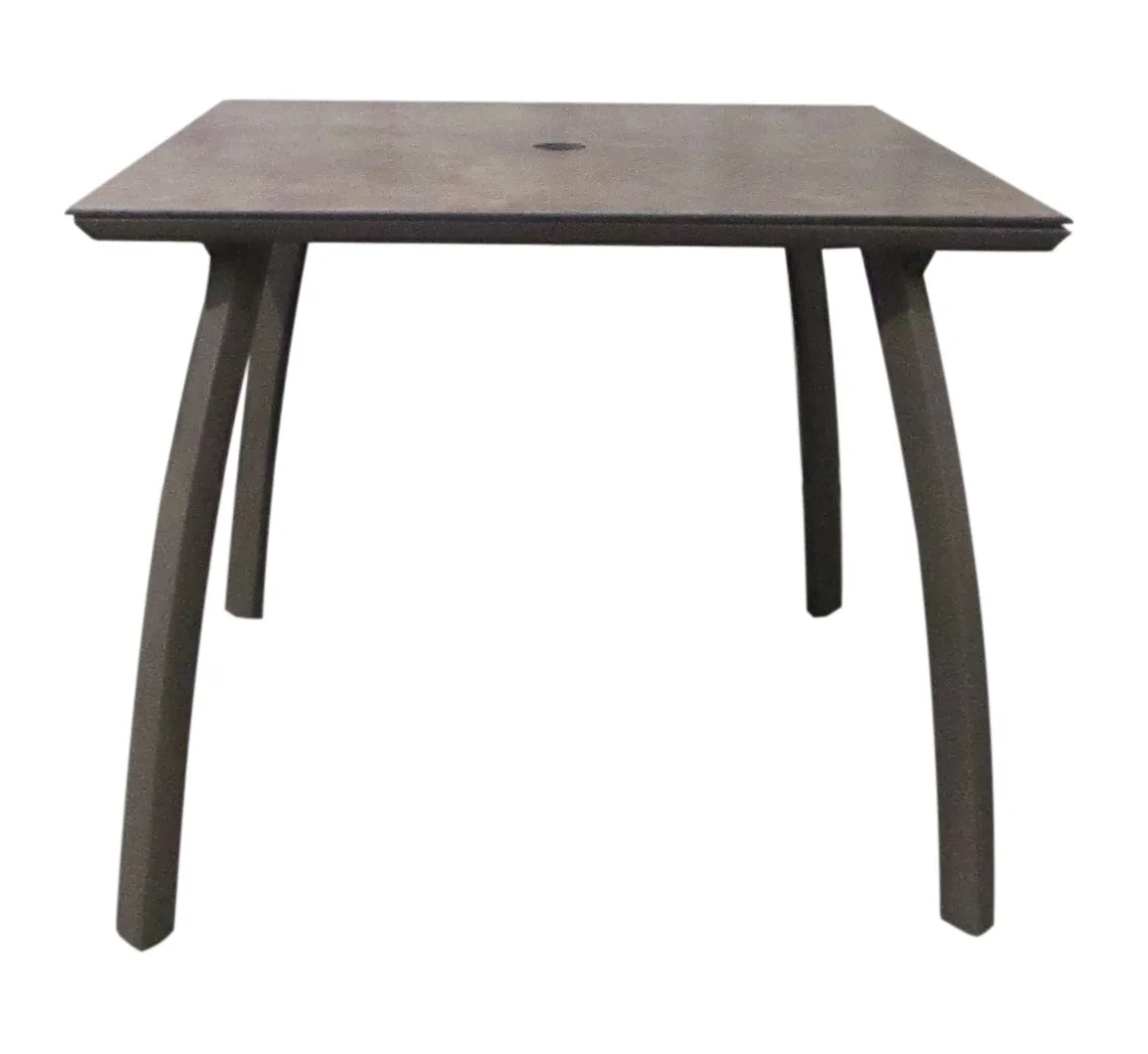 Aluminium Table, Cask Metal w/ Satin Finish