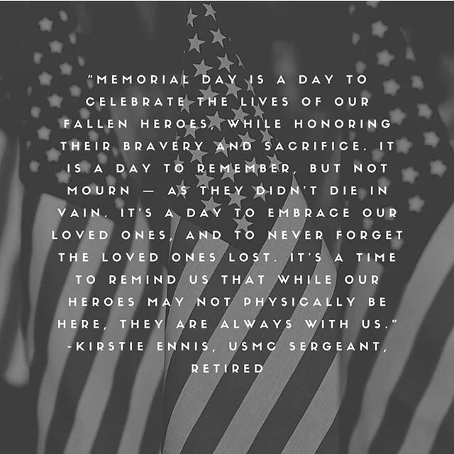 We'll let @kirstie_ennis speak for us today.  #memorialday