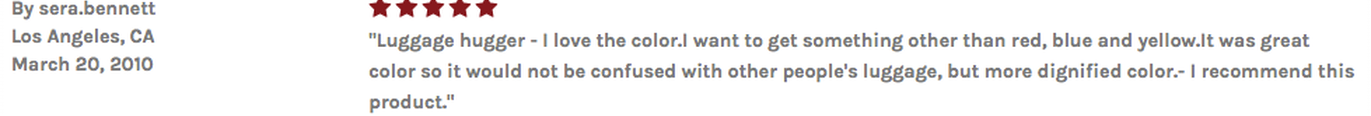 luggage tag review