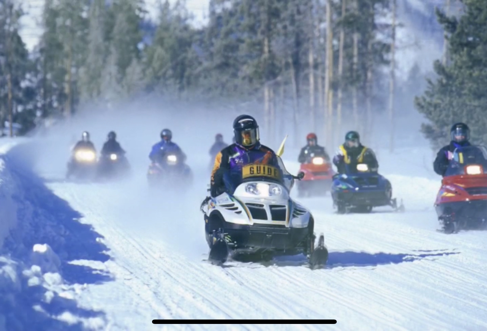 taking to the trails on the sleds
