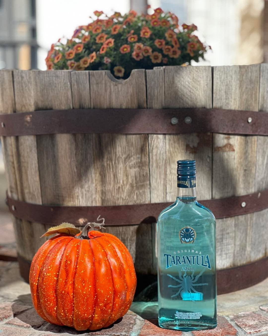 🎃 Happy Halloween! Grab your Tarantula Azul at Side Door Liquor Store and let the party crawl to life 🕷️🍹 #SpookySips #SideDoorSpirits