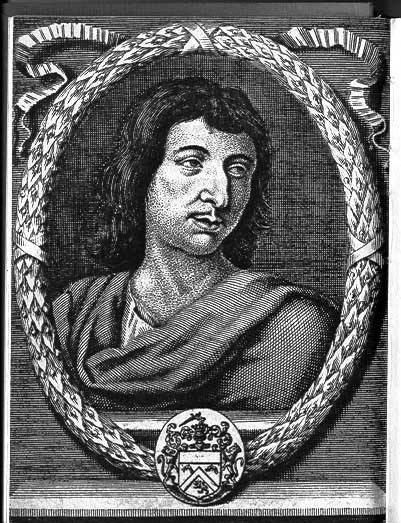 Cyrano de Bergerac - portrait of the French dramatist. From the Paris, 1657 edition of his works. Engraving by Le Doyen. 6 March 1619 - 28 July 1655
