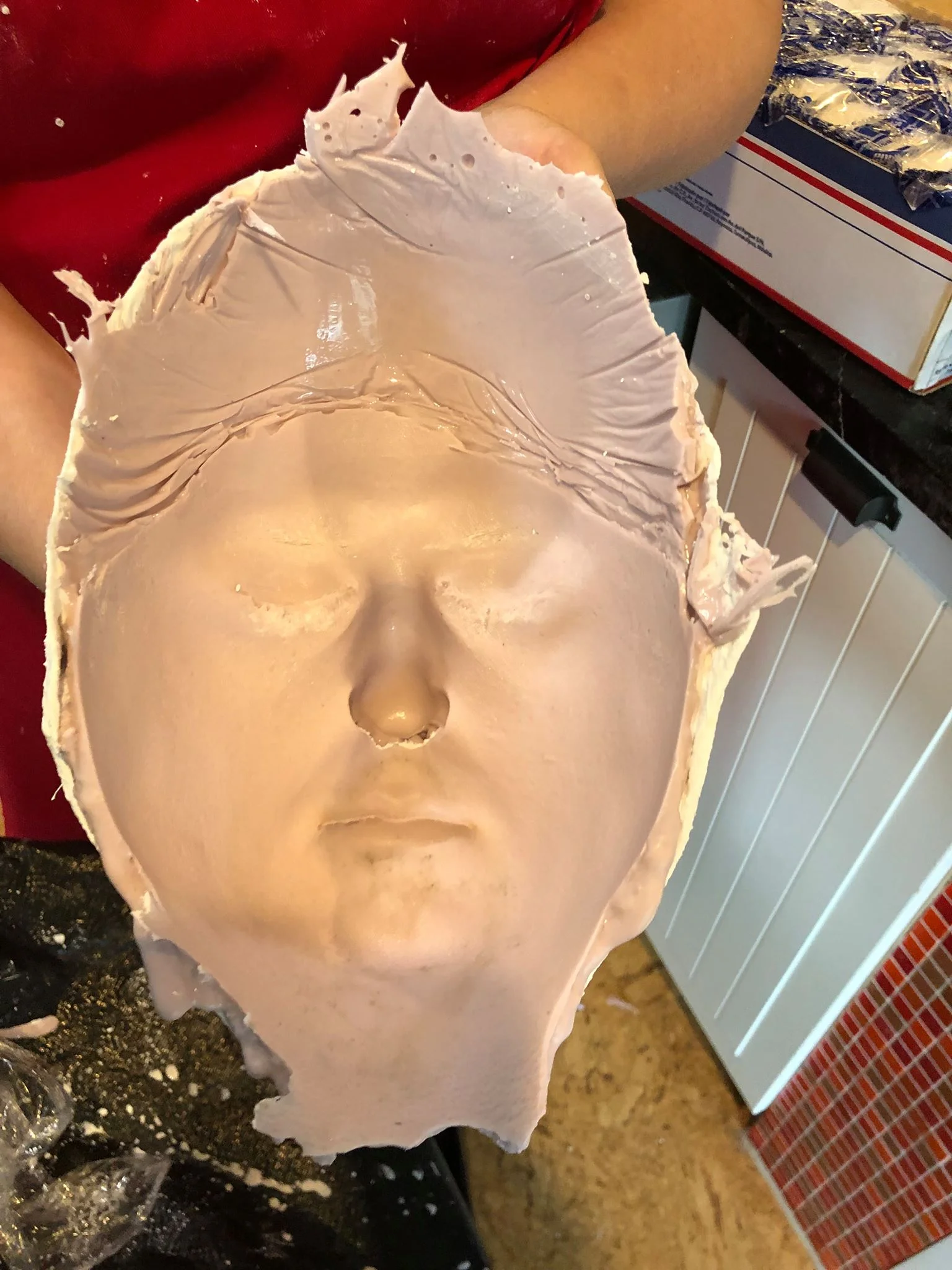 The incredibly detailed interior of the Alginate mold.