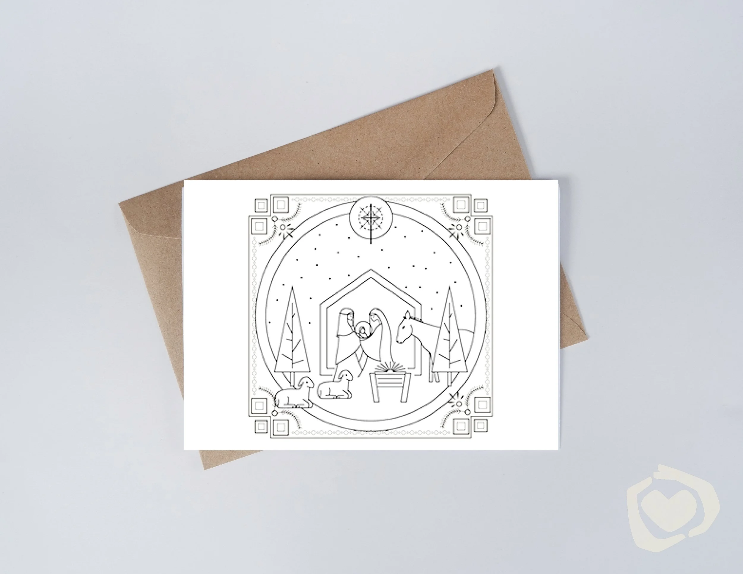 Nativity Printable Christmas Card